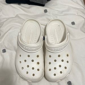 All white crocs